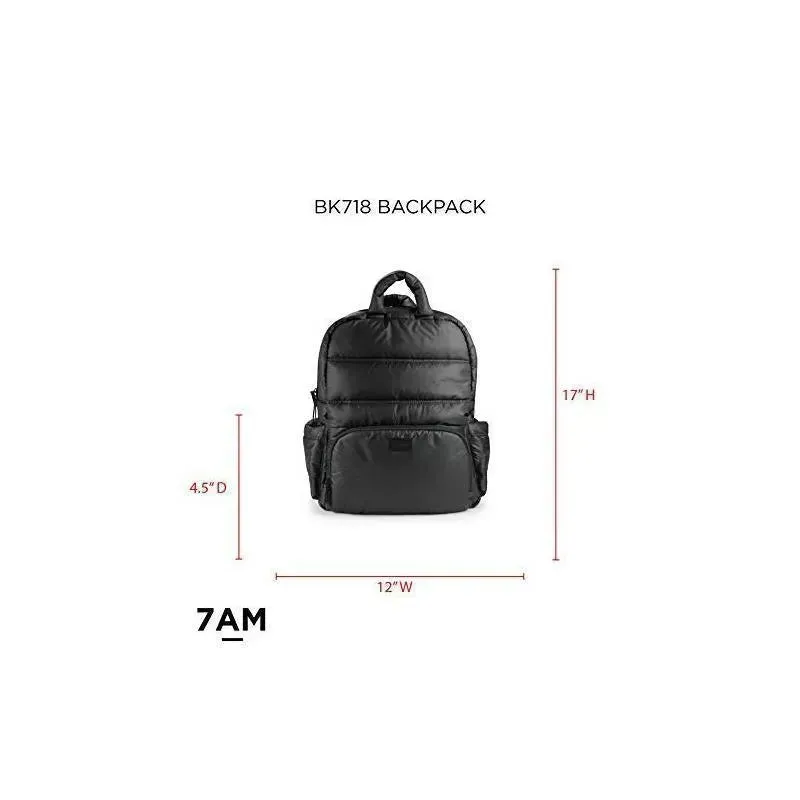 7AM Voyage - Diaper Bag Backpack, Black Polar