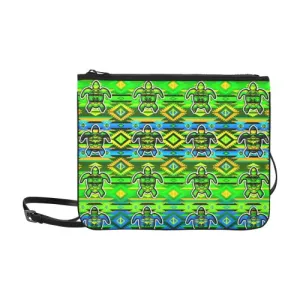 Adobe-Nature-Turtle Slim Clutch Bag