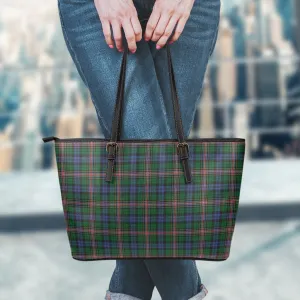 Allison Tartan Leather Tote Bag