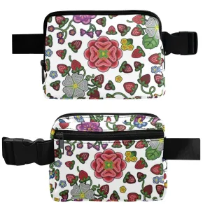 Berry Pop White Belt Bag