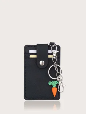 Carrot Decor Card Holder Bag Charm