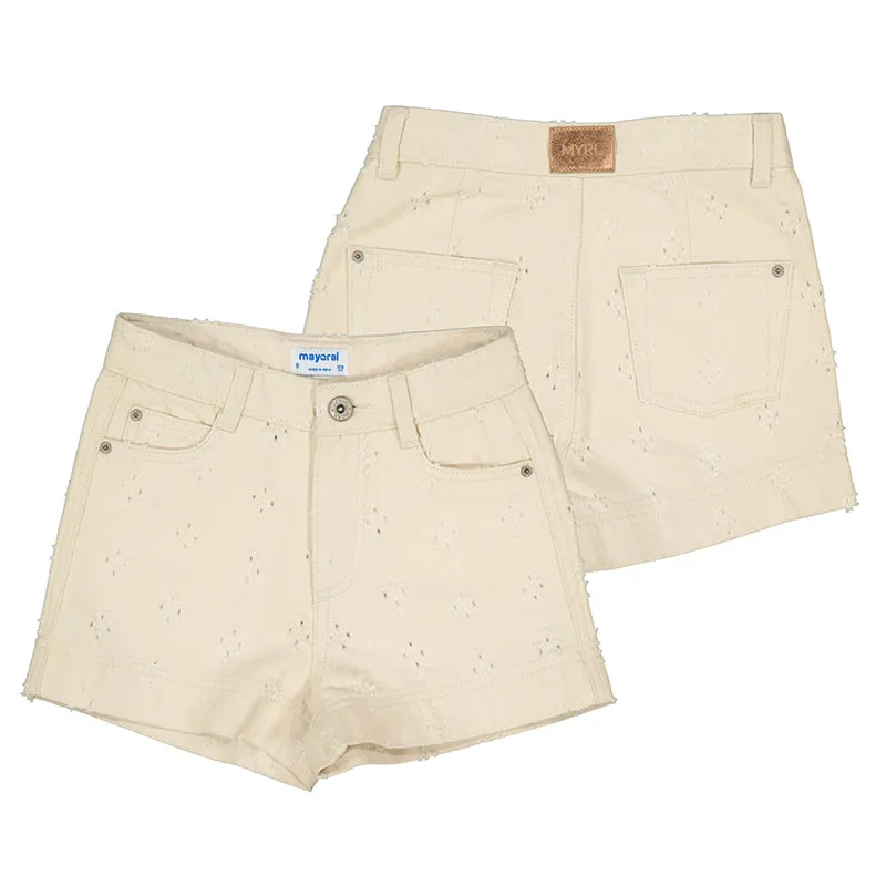 Cotton Eyelet Short