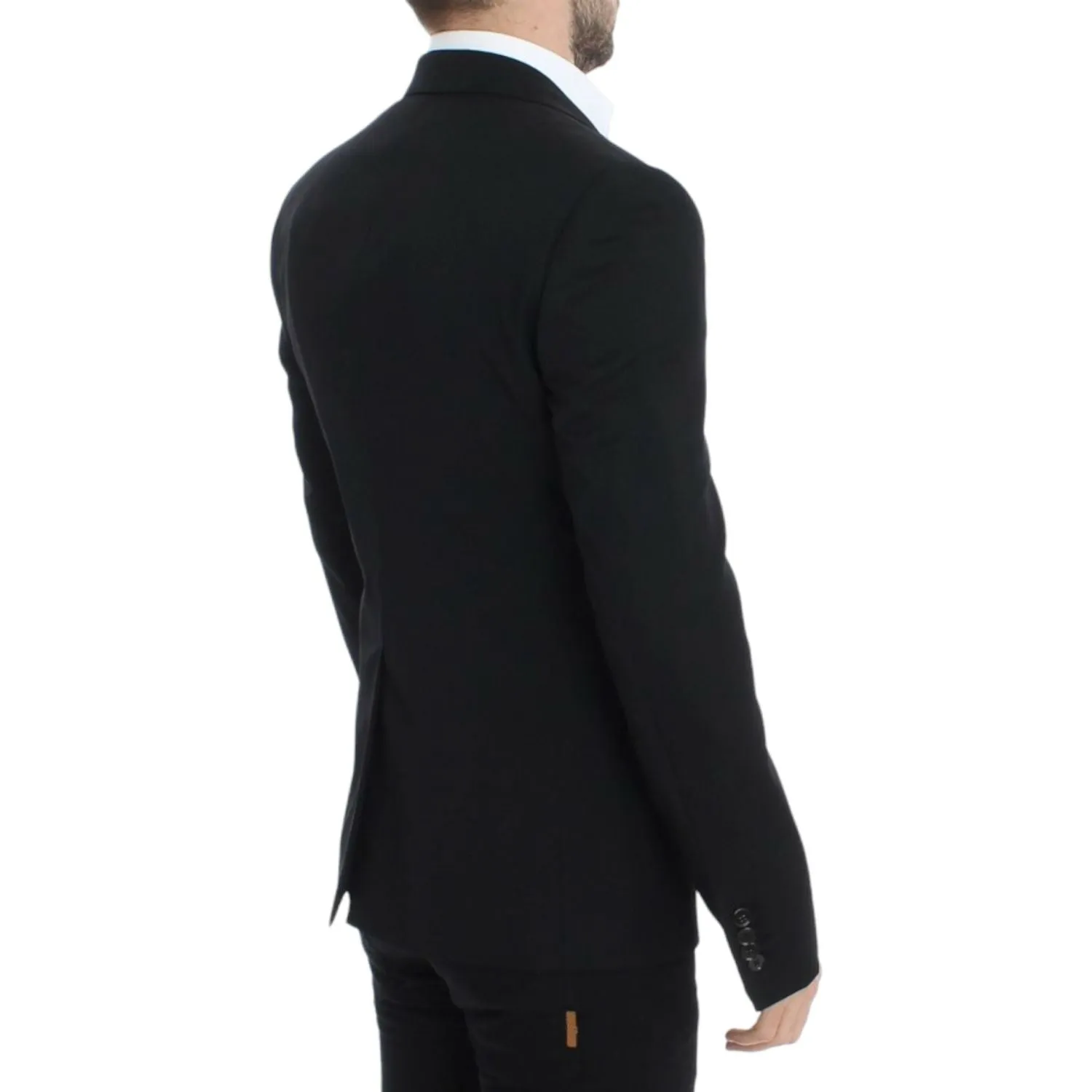 Dolce & Gabbana Elegant Slim Fit Black Wool Blazer