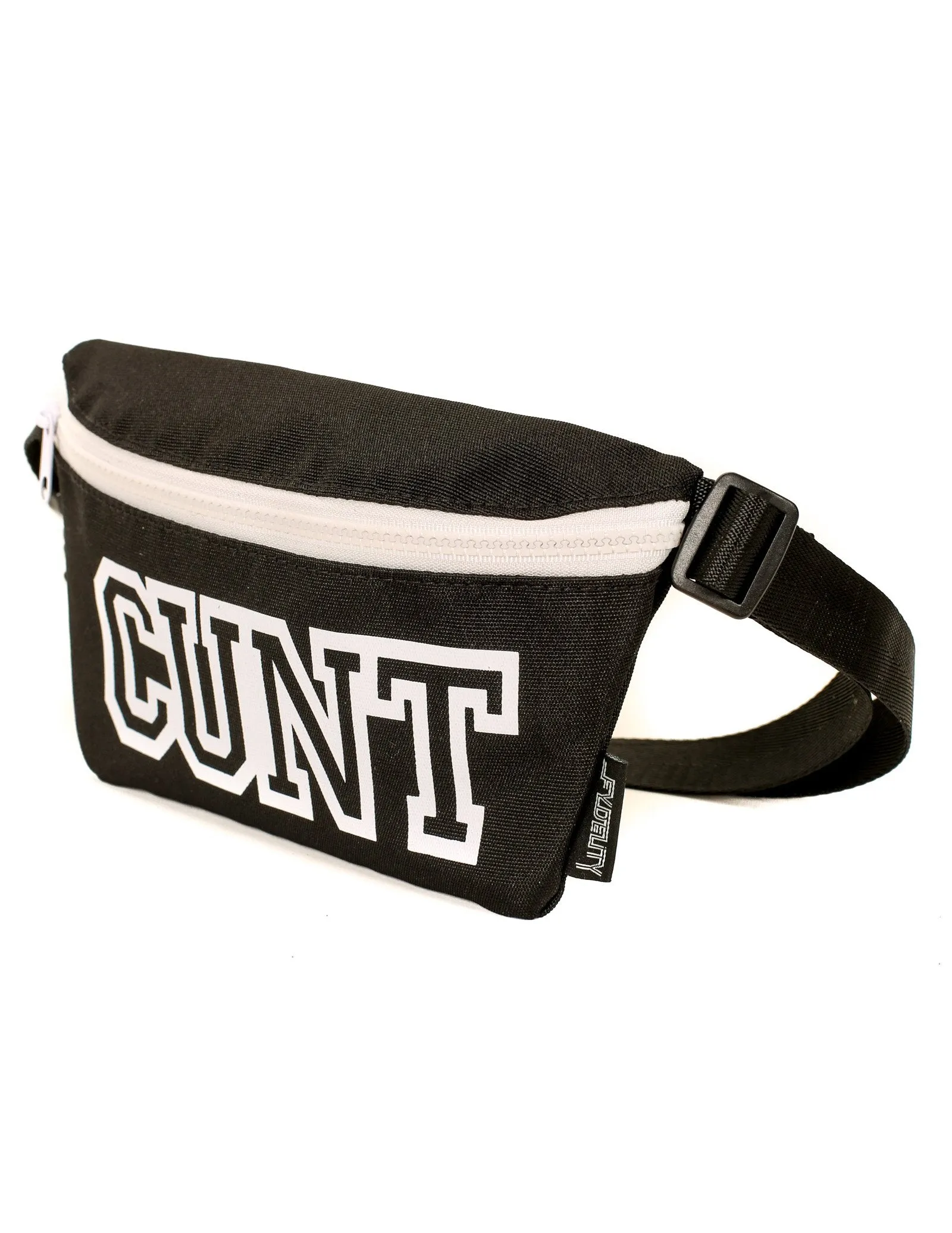 Fanny Pack | Slim |WERDS Cunt Black & White