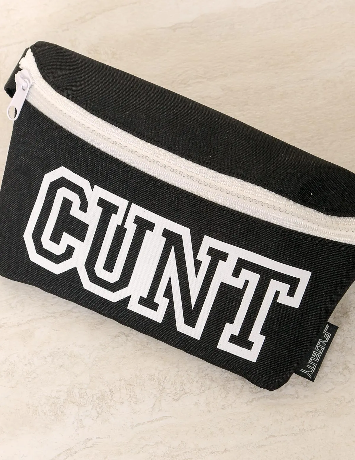 Fanny Pack | Slim |WERDS Cunt Black & White