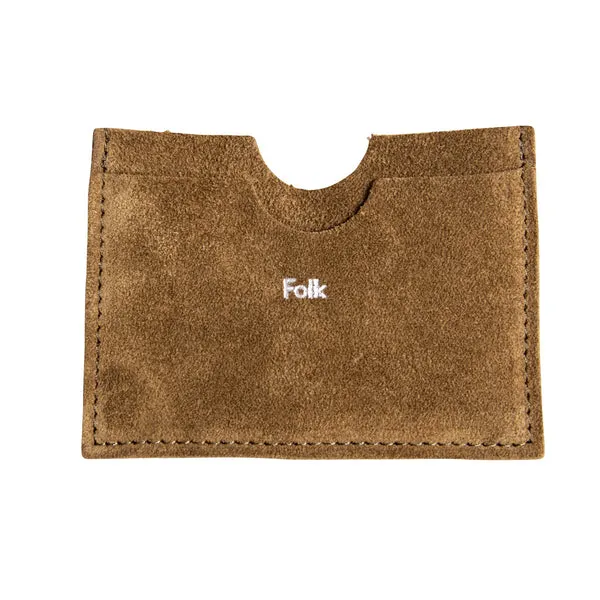 Folk Orb Cardholder - Dark Tan