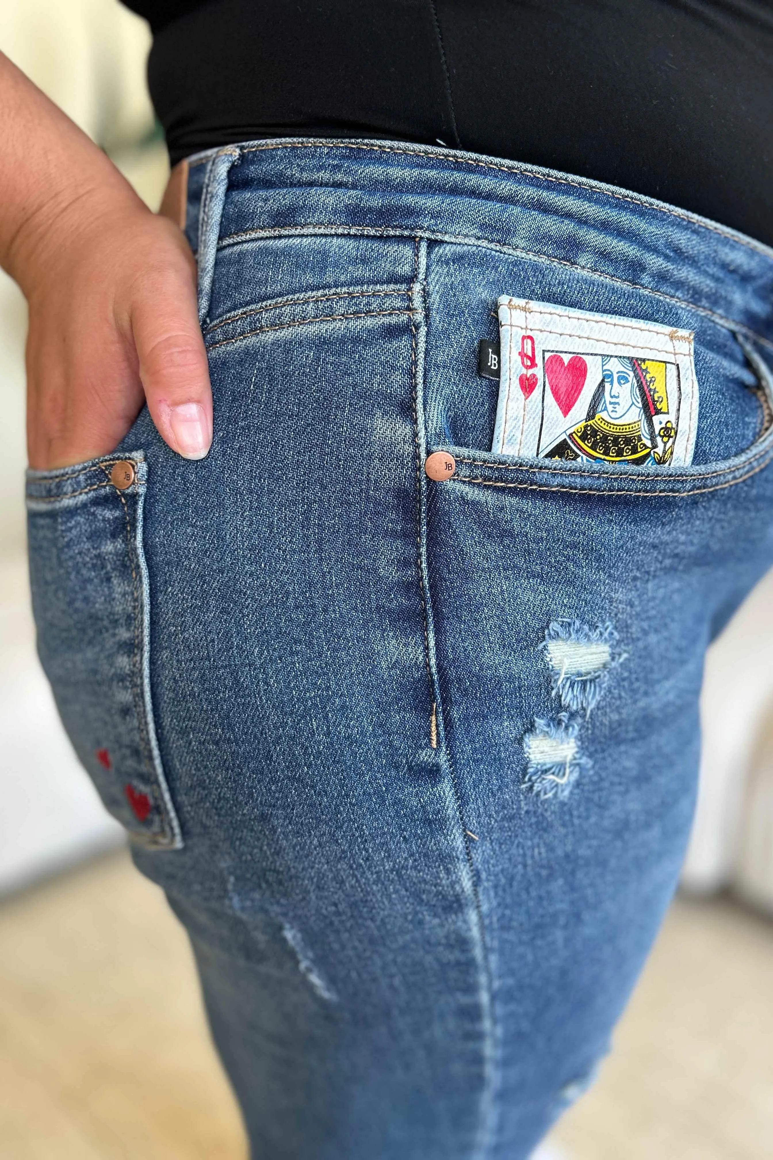 Full Size Coin Pocket BF Jeans