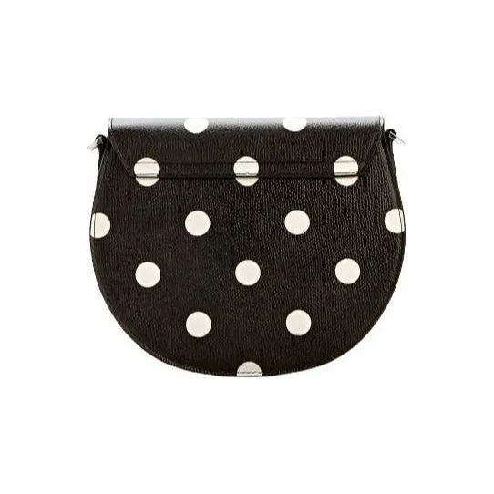 Furla Metropolis Polka Dot Mini Crossbody Round - Black/Nero