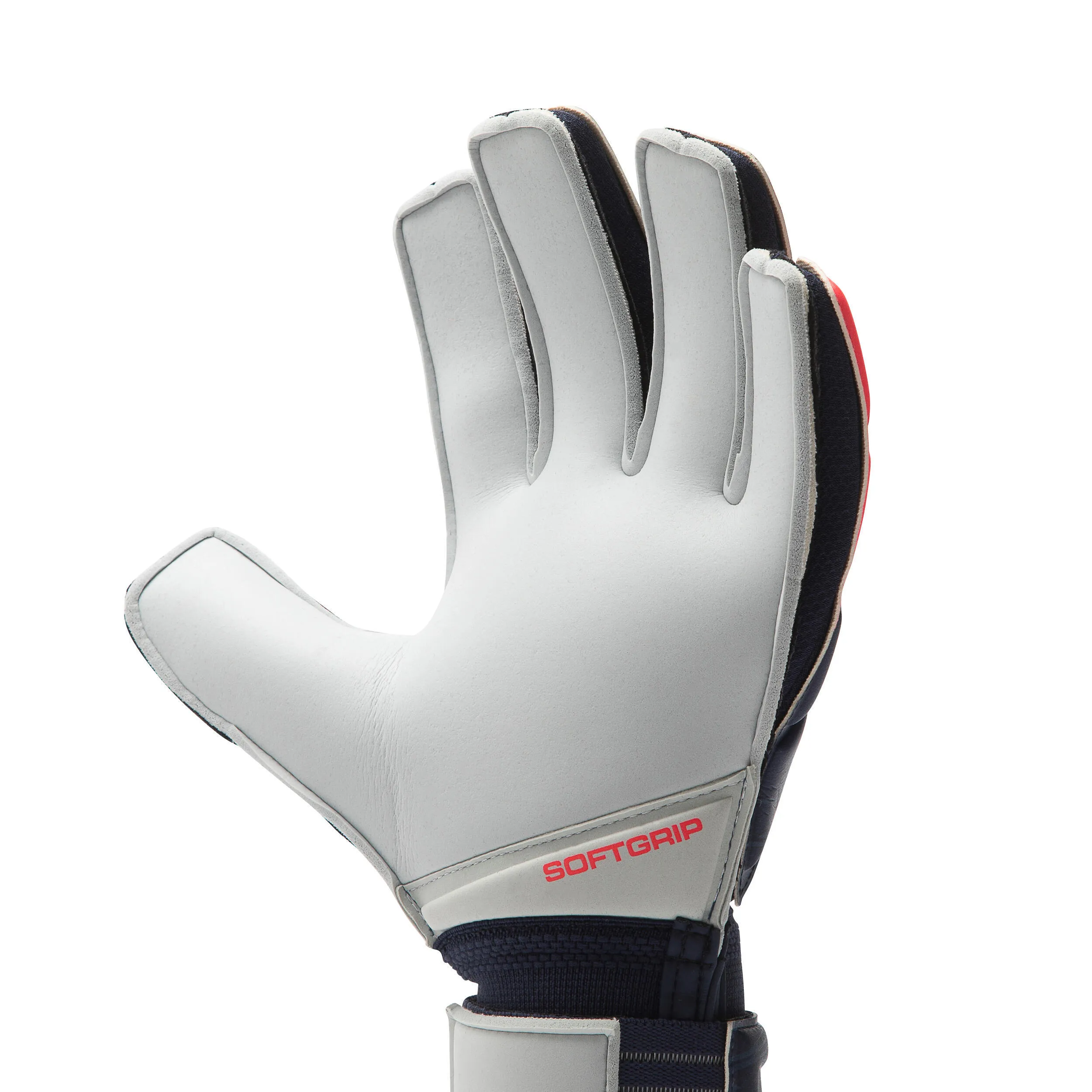 Goalkeeper gloves Kipsta F500 women/men, dark blue/pink