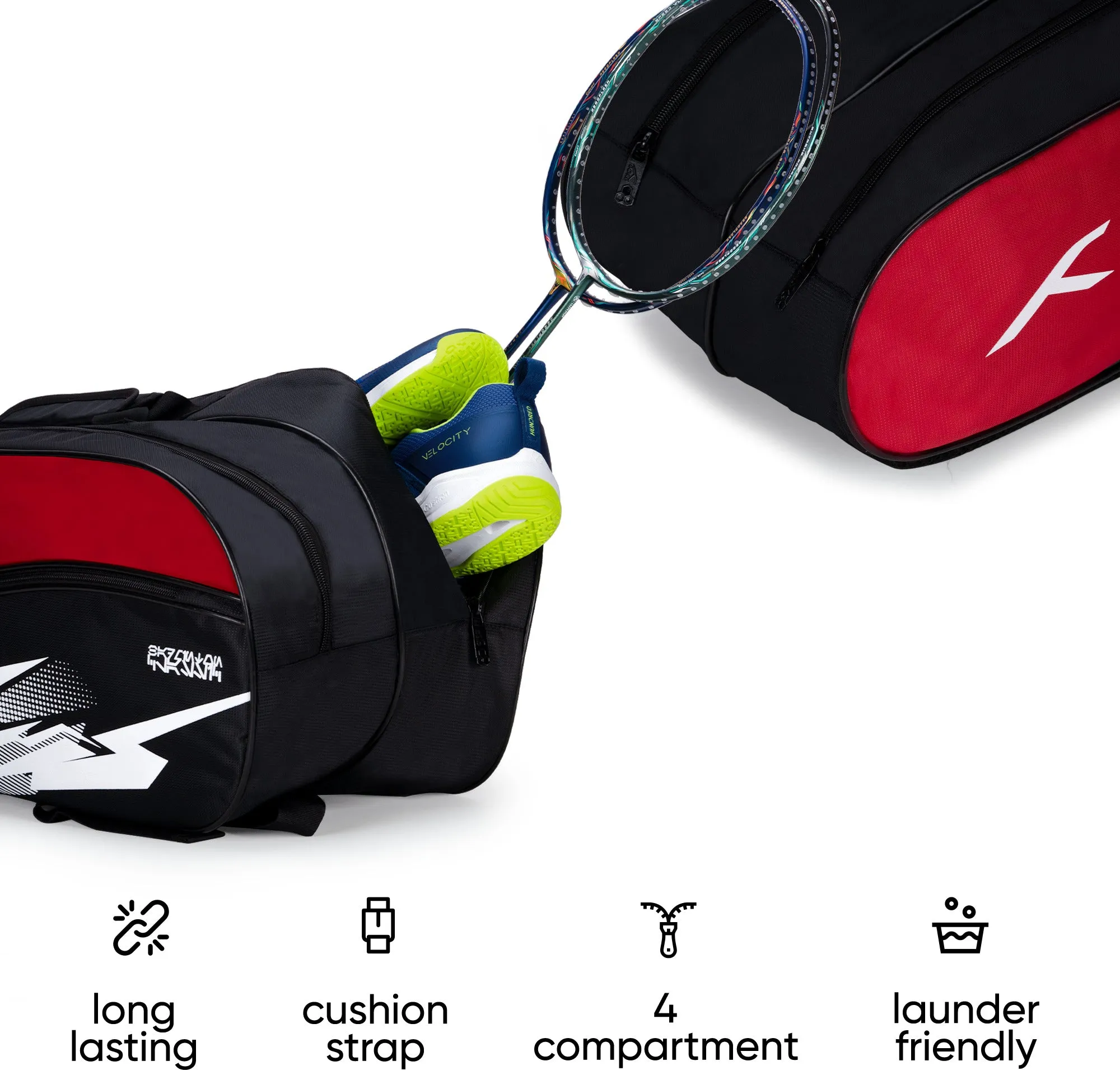 Hundred Cosmogear Kit-bag (Black/Red) (Size - M/50 L)