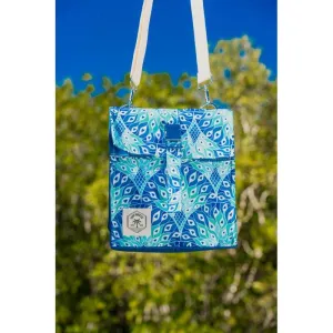 Insulated Lunch Cooler Satchel Bag Peacocks