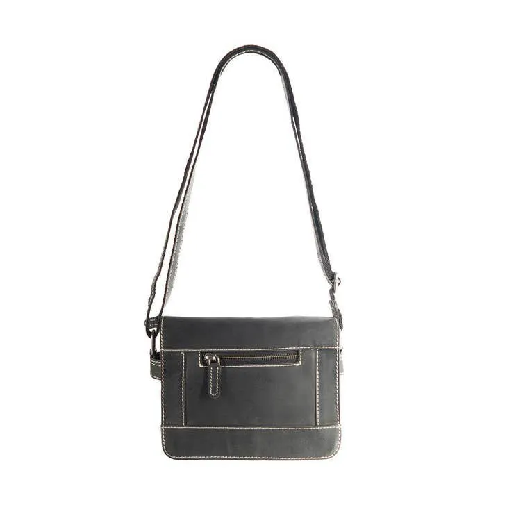 Karen Compact Leather Crossbody Shoulder Bag