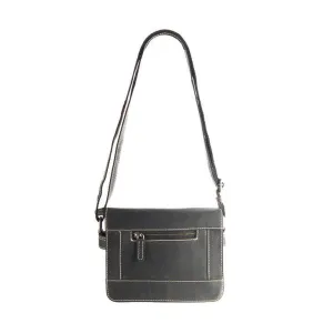 Karen Compact Leather Crossbody Shoulder Bag