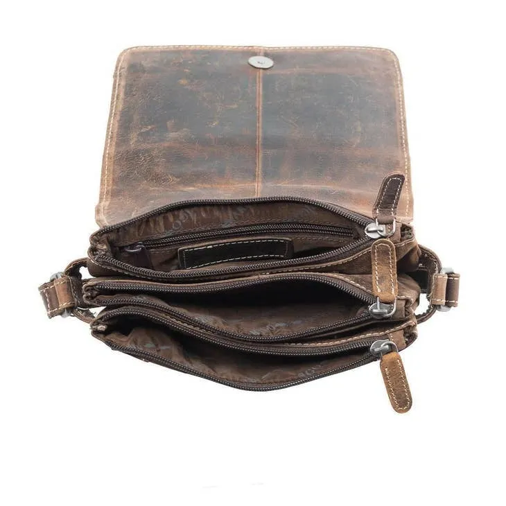 Karen Compact Leather Crossbody Shoulder Bag