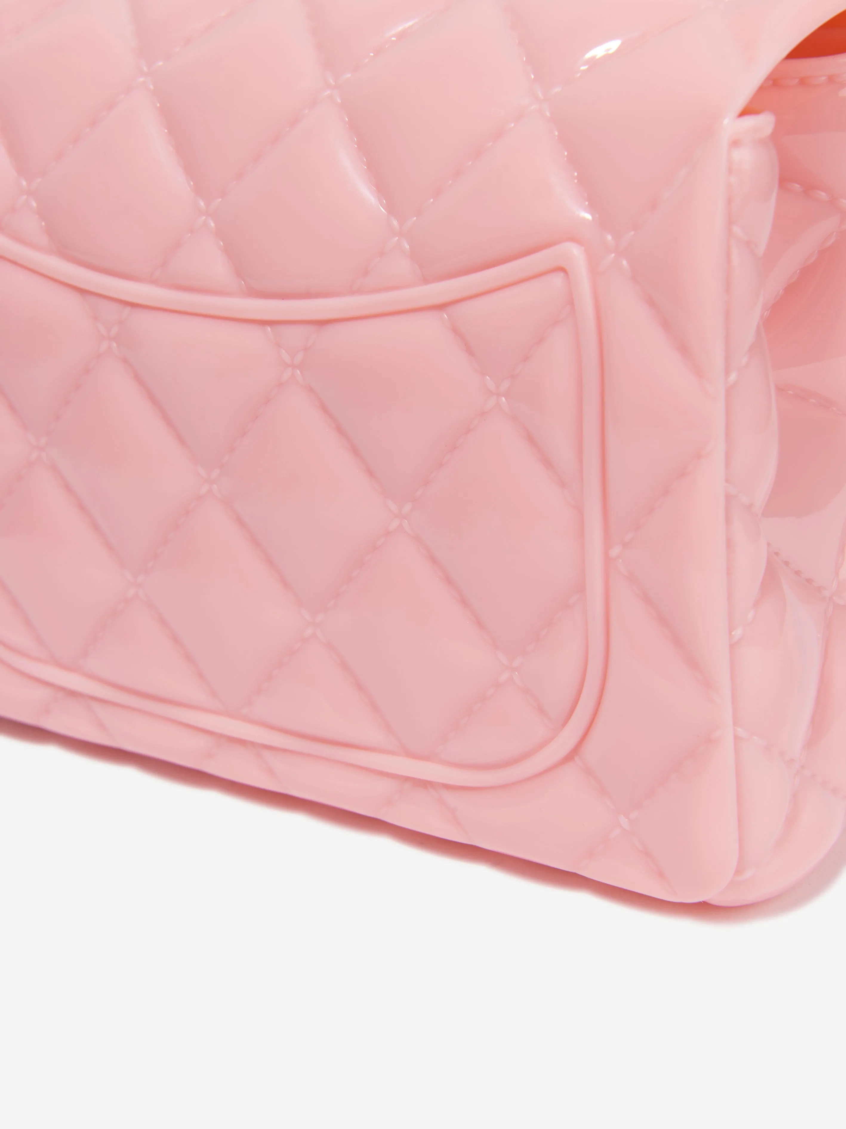 Monnalisa Girls Diamante Quilted Bag in Pink