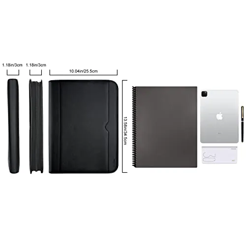 Portfolio Business Padfolio Folder with Zipper | ProCase