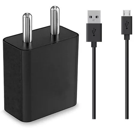 Redmi 9A Sports Fast 10W Mobile Charger 2 Amp With Data Cable Black