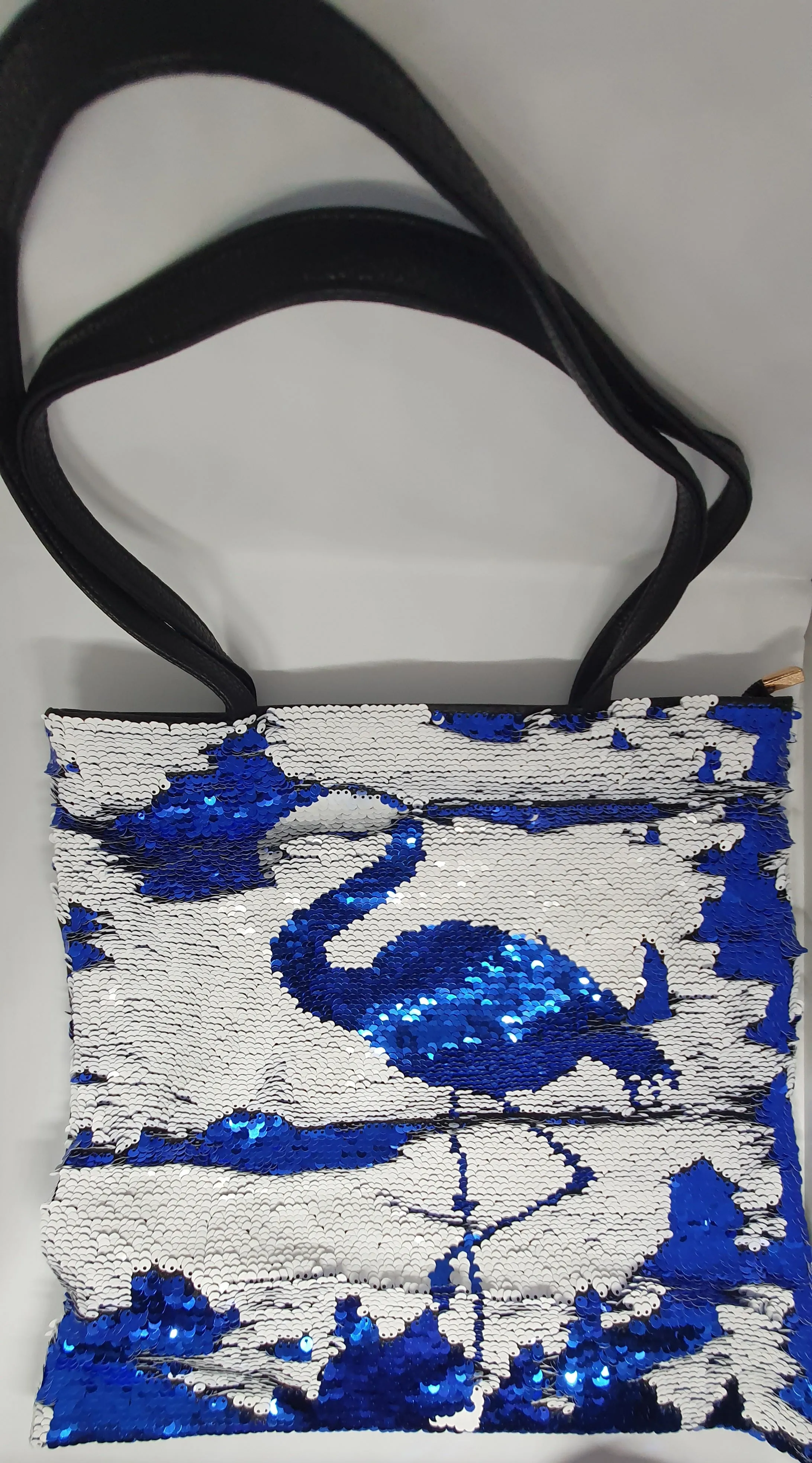 Reversible Sequins Bag with Flamingo design (with zip)