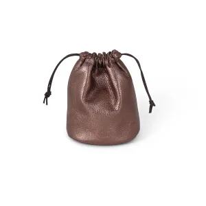 Round Drawstring Pouch | Pewter