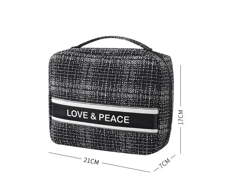 Small fragrance square bag small travel portable cosmetic bag women's storage