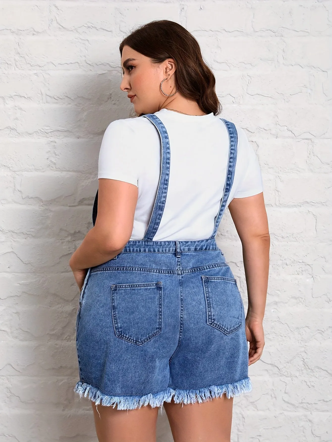 🌸👗Women's Casual Denim Overalls Shorts – Trendy & Comfortable