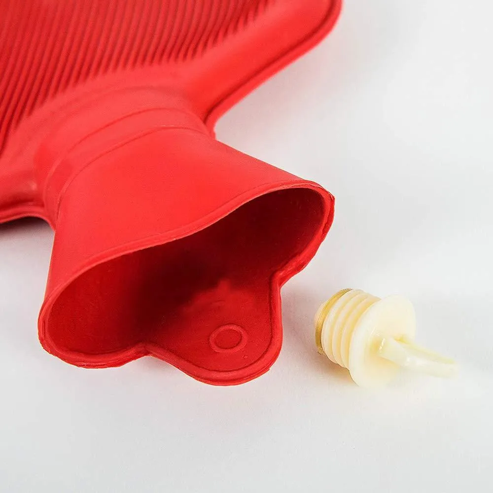 Your Brand Hot Water Bag/Bottle plain Rubber Heating Pad (0.5 L and 1 L capacity, 2 pcs, Multi color)